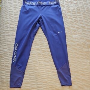 Nike Pro Purple Blue Leggings